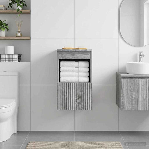 Dulap de Baie Sonoma gri 30 x 35 x 50 cm Lemn prelucrat - WALTI WALTI