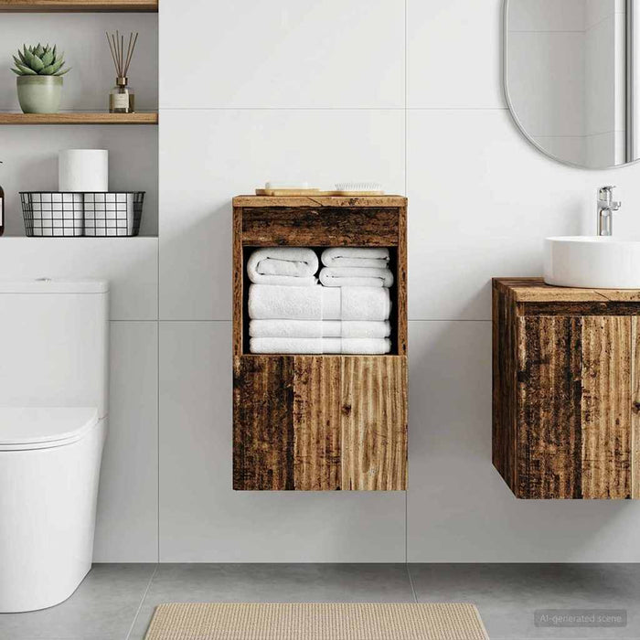 Dulap de Baie Lemn vechi 30 x 35 x 50 cm Lemn prelucrat - WALTI WALTI