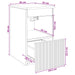 Dulap de Baie Lemn vechi 30 x 35 x 50 cm Lemn prelucrat - WALTI WALTI