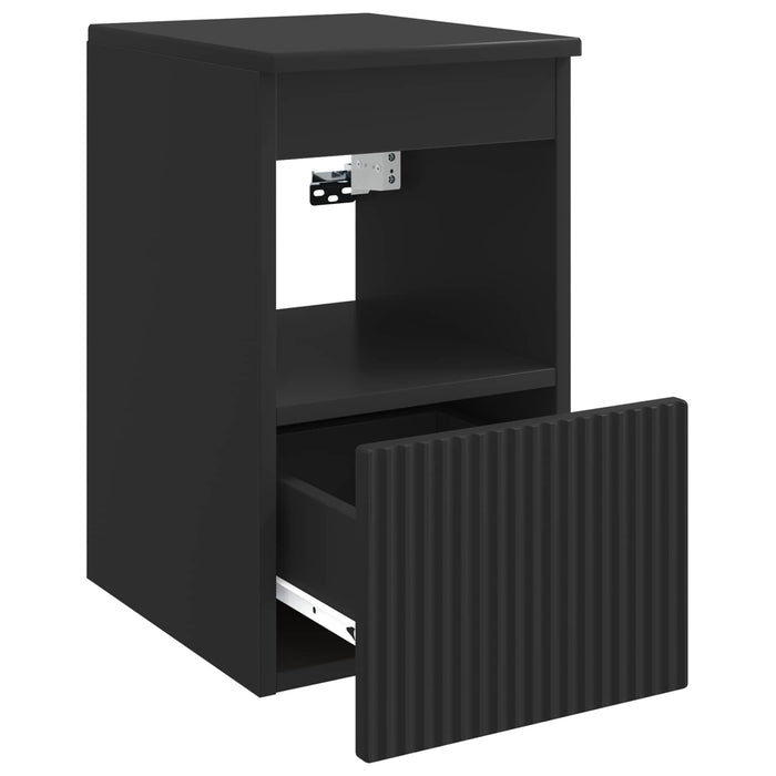 Dulap de Baie Negru 30 x 41 x 50 cm Lemn prelucrat - WALTI WALTI