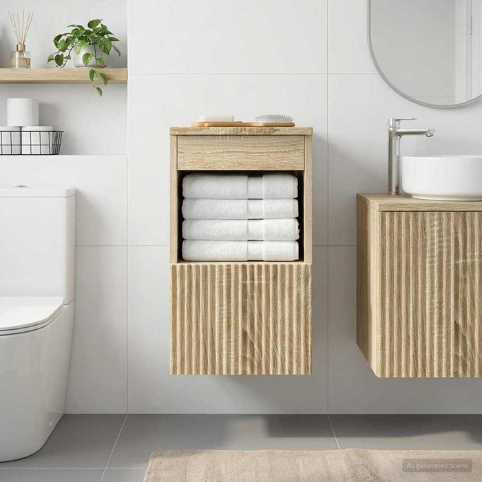 Dulap de Baie Stejar Sonoma 30 x 41 x 50 cm Lemn prelucrat - WALTI WALTI