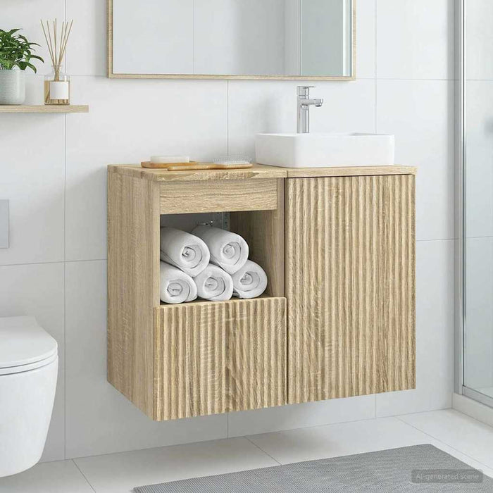 Dulap de Baie Stejar Sonoma 30 x 41 x 50 cm Lemn prelucrat - WALTI WALTI