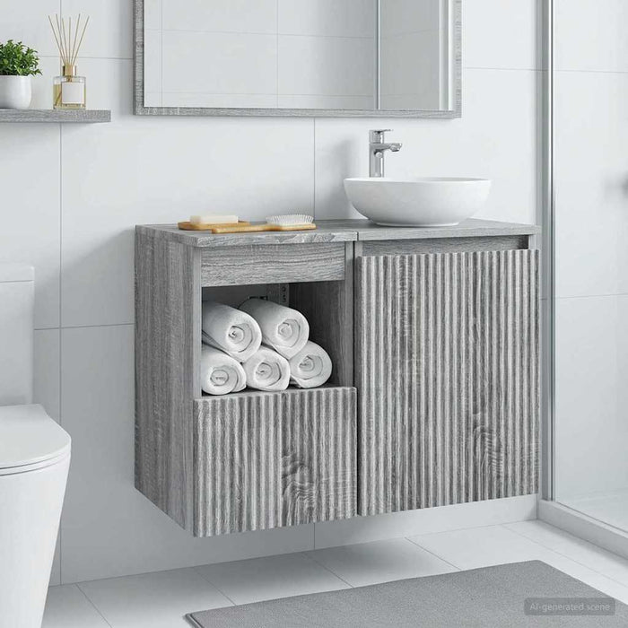 Dulap de Baie Sonoma gri 30 x 41 x 50 cm Lemn prelucrat - WALTI WALTI