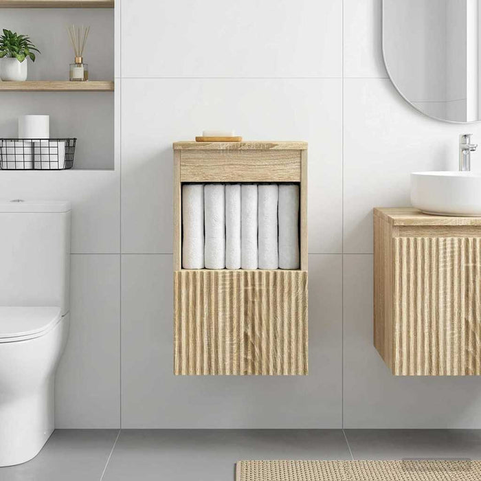 Dulap de Baie Stejar Sonoma 30 x 44,5 x 50 cm Lemn prelucrat - WALTI WALTI