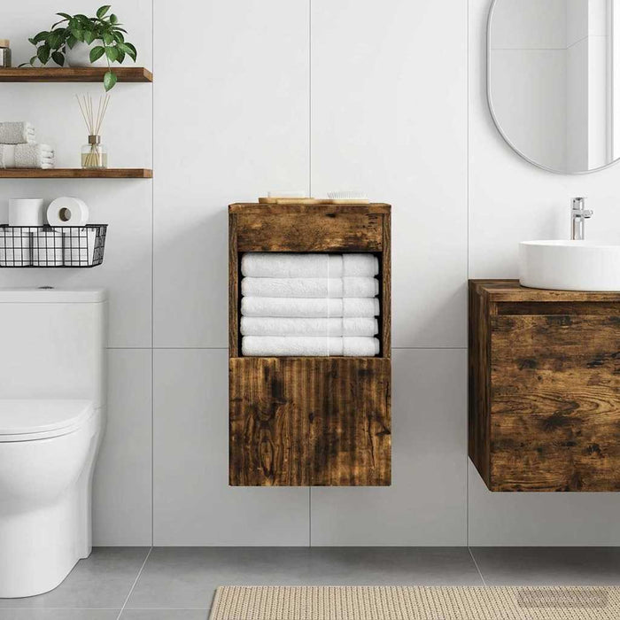 Dulap de Baie Stejar fumuriu 30 x 44,5 x 50 cm Lemn prelucrat - WALTI WALTI
