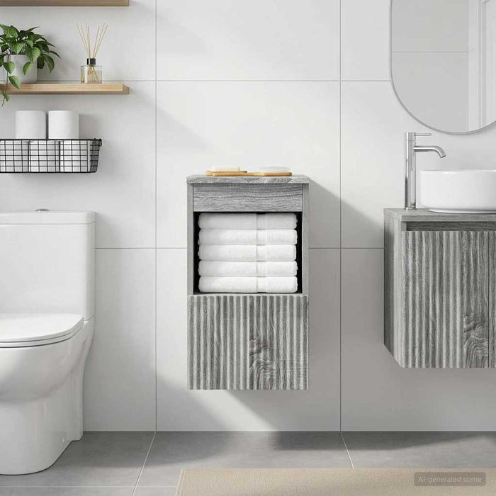 Dulap de Baie Sonoma gri 30 x 44,5 x 50 cm Lemn prelucrat - WALTI WALTI