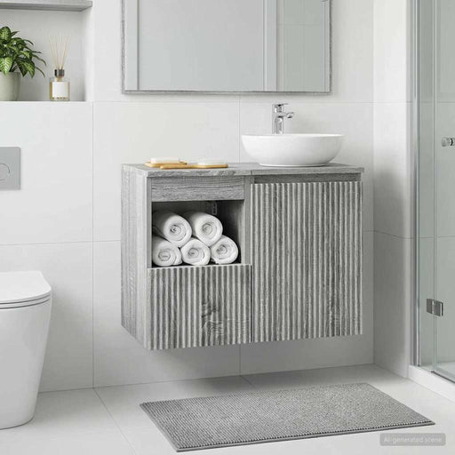 Dulap de Baie Sonoma gri 30 x 44,5 x 50 cm Lemn prelucrat - WALTI WALTI