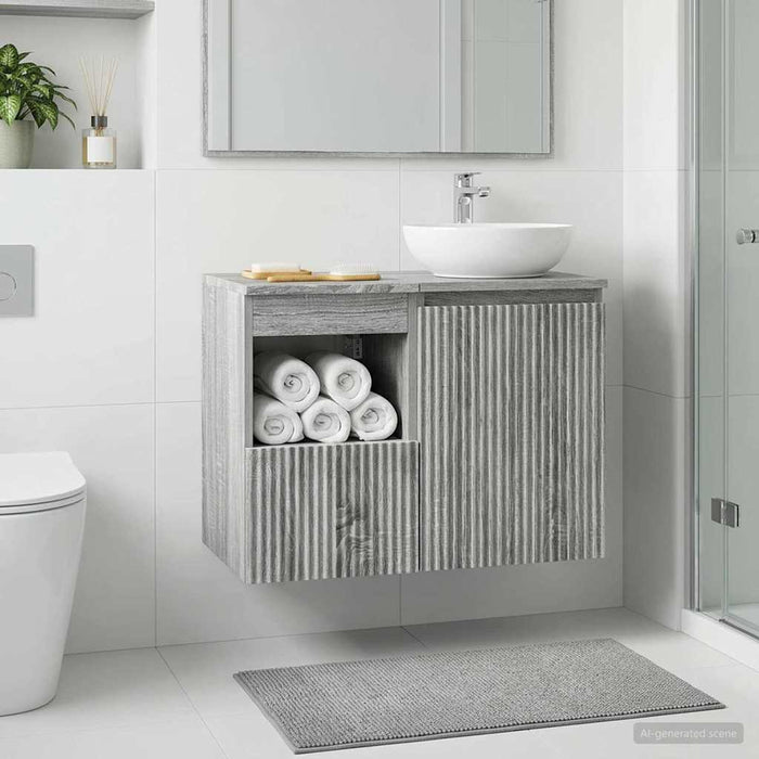 Dulap de Baie Sonoma gri 30 x 44,5 x 50 cm Lemn prelucrat - WALTI WALTI