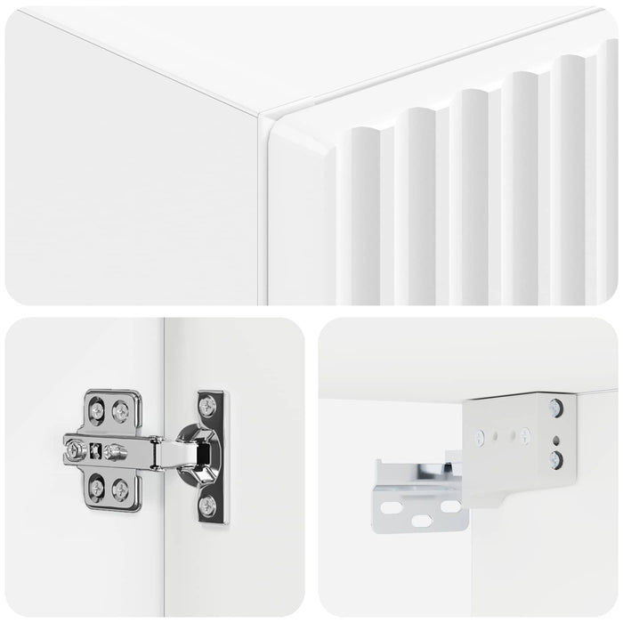 Dulap Bathroom Montat pe Perete Alb 33 x 34,5 x 160 cm - WALTI WALTI