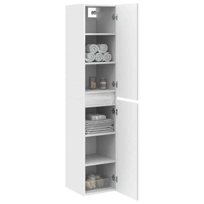 Dulap Bathroom Montat pe Perete Alb 33 x 34,5 x 160 cm - WALTI WALTI