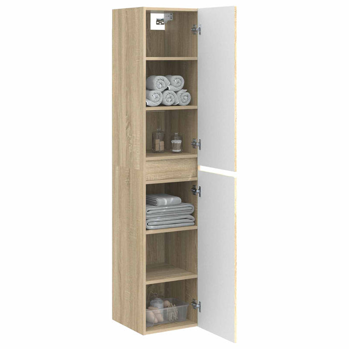 Dulap Bathroom Montat pe Perete Stejar Sonoma - WALTI WALTI