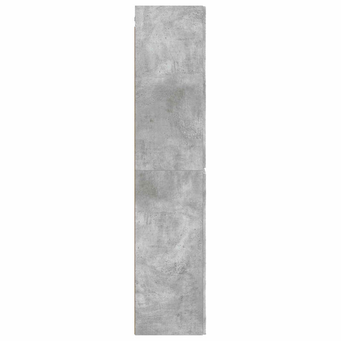 Dulap Bathroom Montat pe Perete Gri Beton 33 x 34,5 x 160 cm WALTI