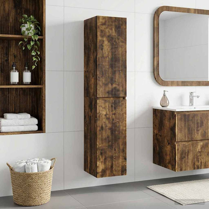 Dulap Bathroom Montat pe Perete Stejar fumuriu - WALTI WALTI