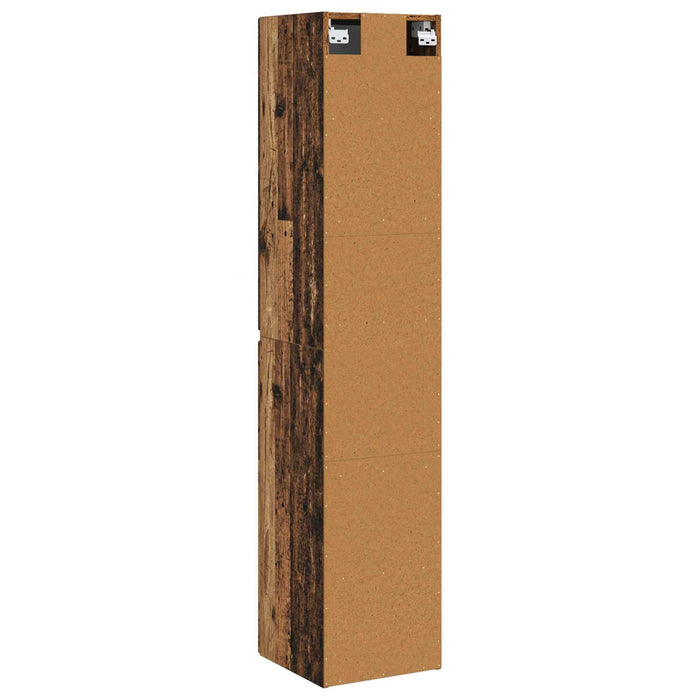 Dulap Bathroom Montat pe Perete Lemn vechi 33 x 34,5 x 160 cm - WALTI WALTI