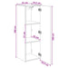 Dulap Bathroom Montat pe Perete Stejar Sonoma - WALTI WALTI