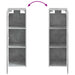 Dulap Bathroom Montat pe Perete Gri Beton 33 x 34,5 x 100 cm - WALTI WALTI
