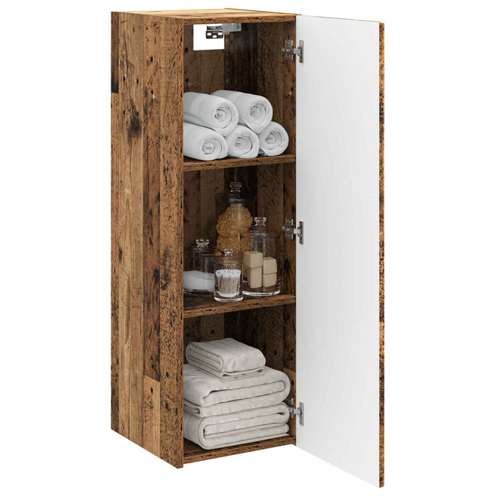 Dulap Bathroom Montat pe Perete Lemn vechi 33 x 34,5 x 100 cm - WALTI WALTI