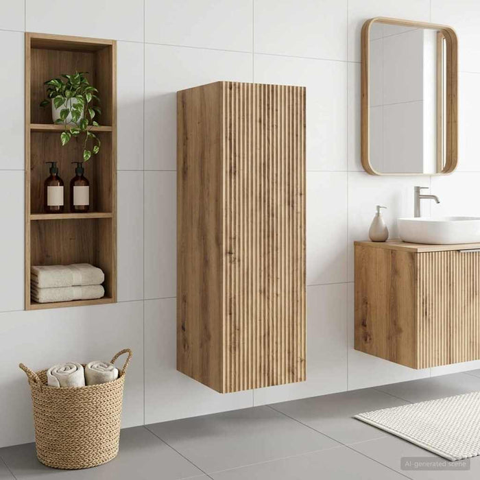 Dulap Bathroom Montat pe Perete Stejar Artizanal - WALTI WALTI