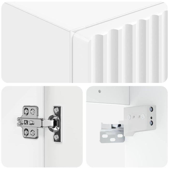 Dulap Bathroom Montat pe Perete Alb 33 x 34,5 x 60 cm - WALTI WALTI