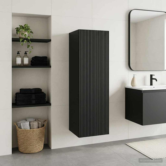 Dulap Bathroom Montat pe Perete Negru 33 x 34,5 x 60 cm - WALTI WALTI