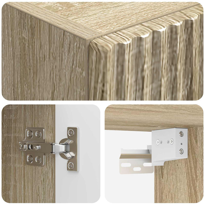 Dulap Bathroom Montat pe Perete Stejar Sonoma 33 x 34,5 x 60 cm - WALTI WALTI