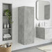 Dulap Bathroom Montat pe Perete Gri Beton 33 x 34,5 x 60 cm - WALTI WALTI