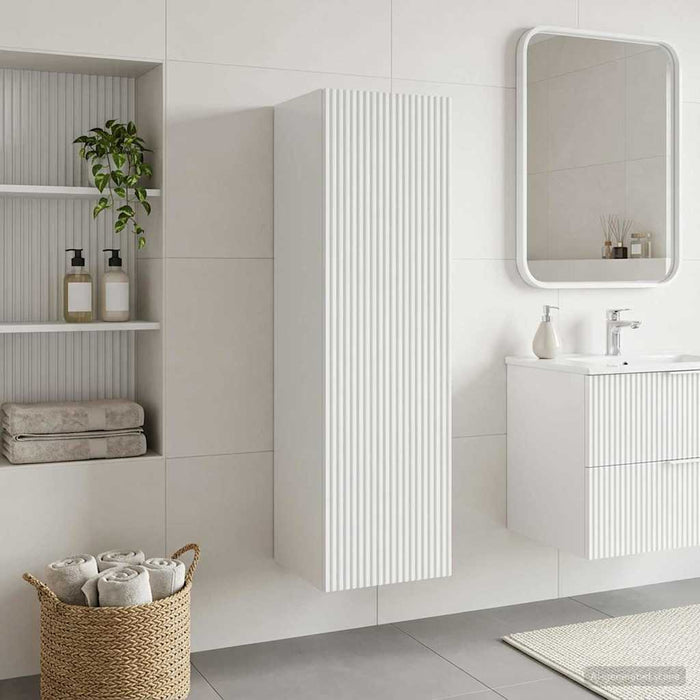 Dulap Bathroom Montat pe Perete Alb foarte lucios - WALTI WALTI