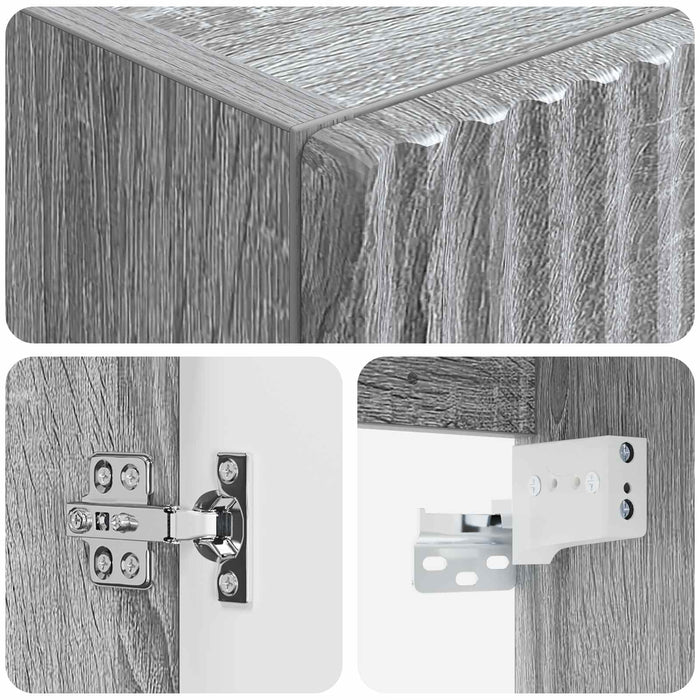 Dulap Bathroom Montat pe Perete Sonoma gri 33 x 34,5 x 60 cm WALTI