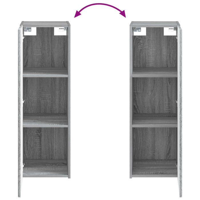Dulap Bathroom Montat pe Perete Sonoma gri 33 x 34,5 x 60 cm WALTI