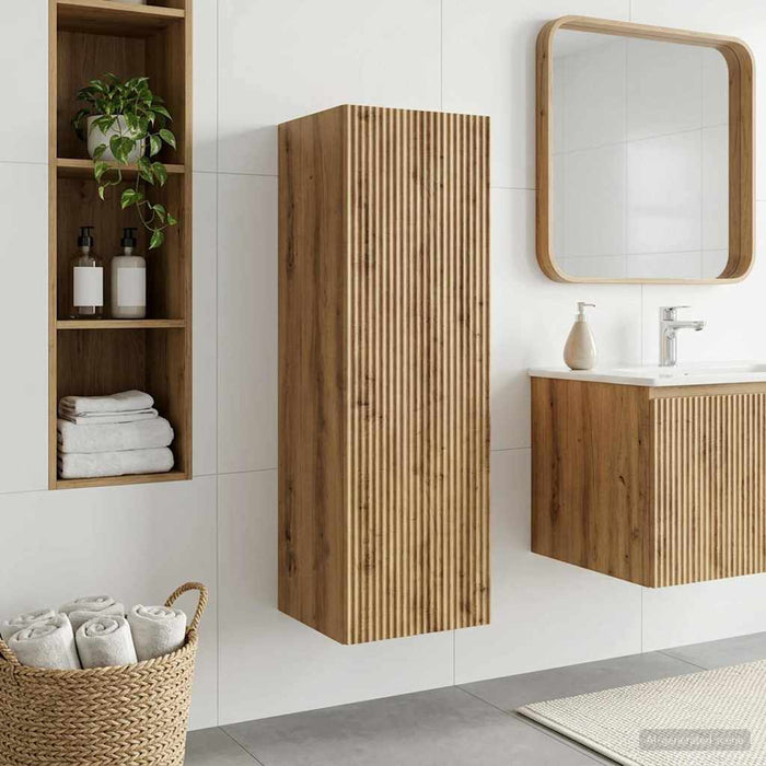 Dulap Bathroom Montat pe Perete Stejar Artizanal - WALTI WALTI