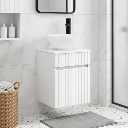 Chiuvetă de baie suspendată Alb 39 x 35 x 63 cm Lemn prelucrat - WALTI WALTI