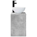 Chiuvetă de baie suspendată Gri Beton 39 x 35 x 63 cm - WALTI WALTI