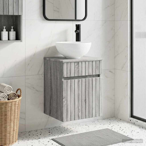 Chiuvetă de baie suspendată Sonoma gri 39 x 35 x 63 cm - WALTI WALTI