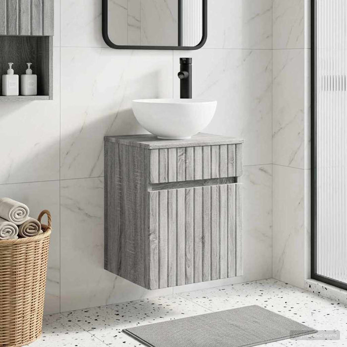 Chiuvetă de baie suspendată Sonoma gri 39 x 35 x 63 cm - WALTI WALTI