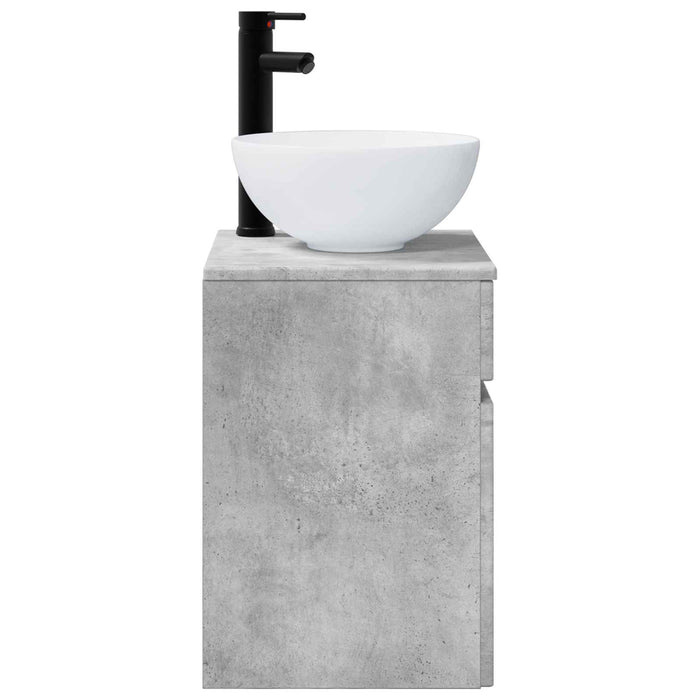 Chiuvetă de baie suspendată Gri Beton 39 x 41 x 64,5 cm - WALTI WALTI