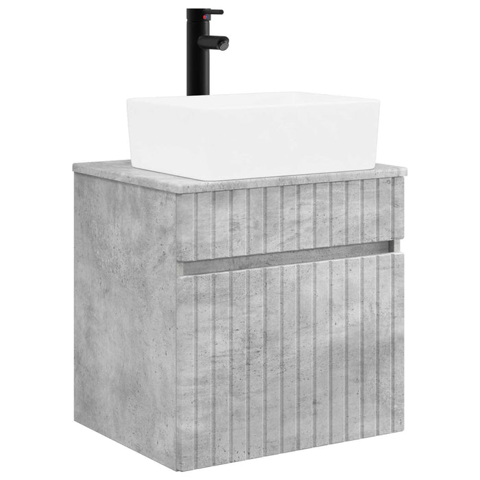 Chiuvetă de baie suspendată Gri Beton 49 x 41 x 63 cm - WALTI WALTI