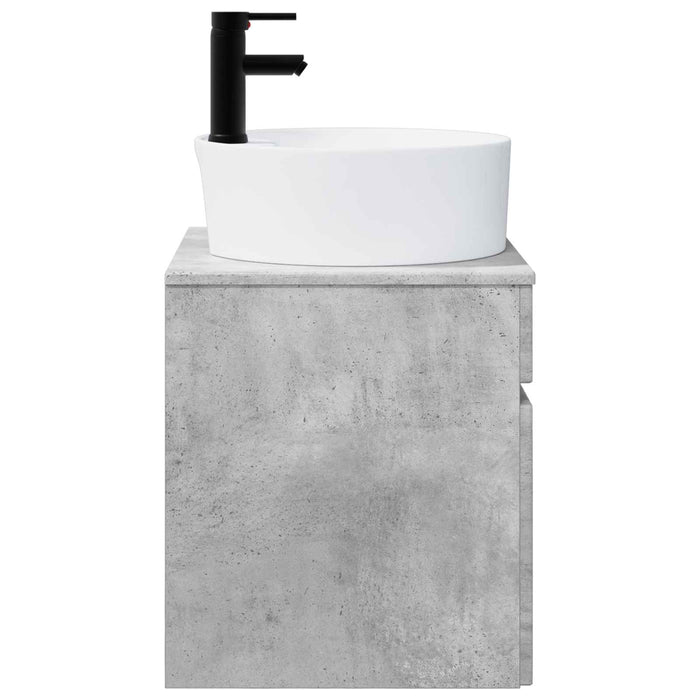 Chiuvetă de baie suspendată Gri Beton 49 x 44,5 x 65 cm - WALTI WALTI