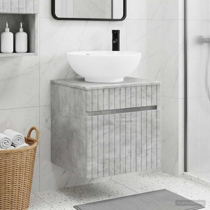 Chiuvetă de baie suspendată Gri Beton 49 x 44,5 x 66,5 cm - WALTI WALTI