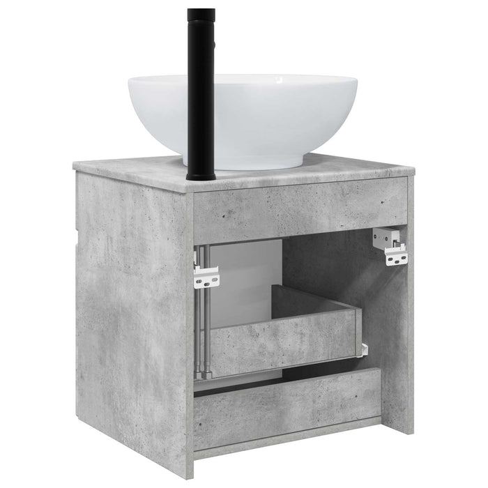 Chiuvetă de baie suspendată Gri Beton 49 x 44,5 x 66,5 cm - WALTI WALTI