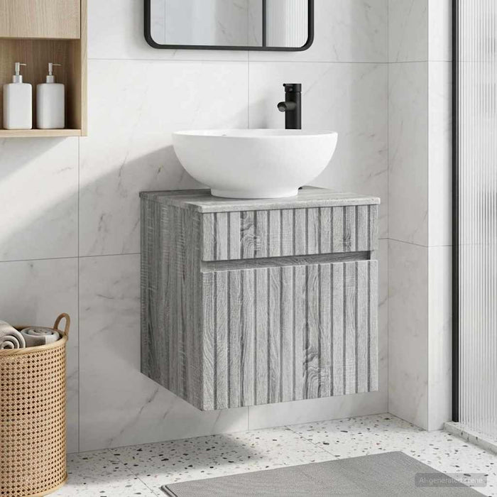 Chiuvetă de baie suspendată Sonoma gri 49 x 44,5 x 66,5 cm WALTI