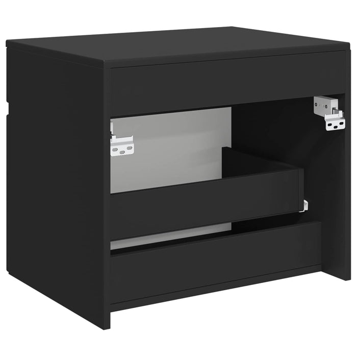 Dulap Bathroom Montat pe Perete Negru 59 x 44,5 x 50 cm - WALTI WALTI