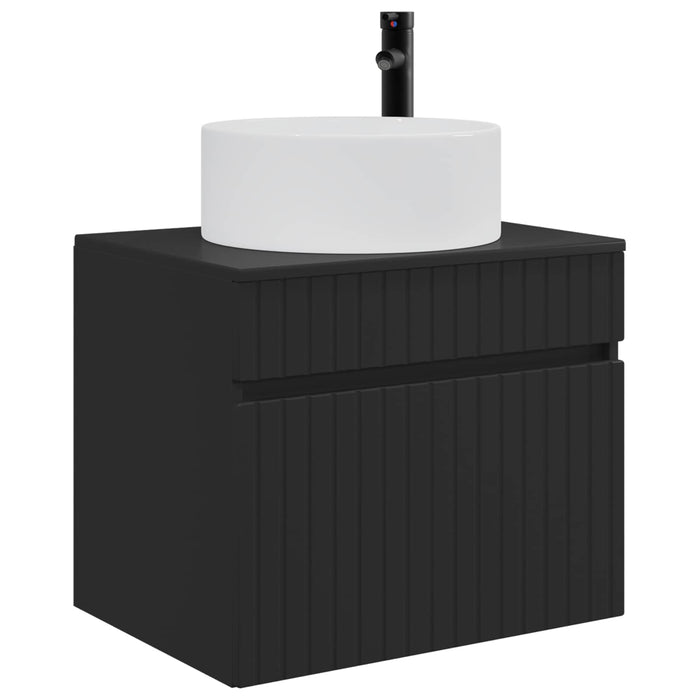 Dulap Bathroom Montat pe Perete Negru 59 x 44,5 x 50 cm - WALTI WALTI