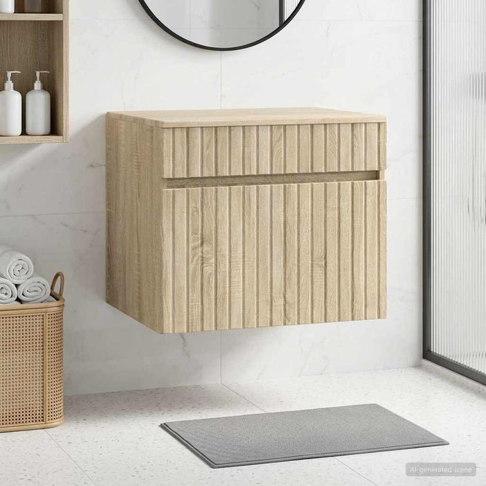 Dulap Bathroom Montat pe Perete Stejar Sonoma 59 x 44,5 x 50 cm - WALTI WALTI