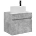 Dulap Bathroom Montat pe Perete Gri Beton 59 x 44,5 x 50 cm - WALTI WALTI
