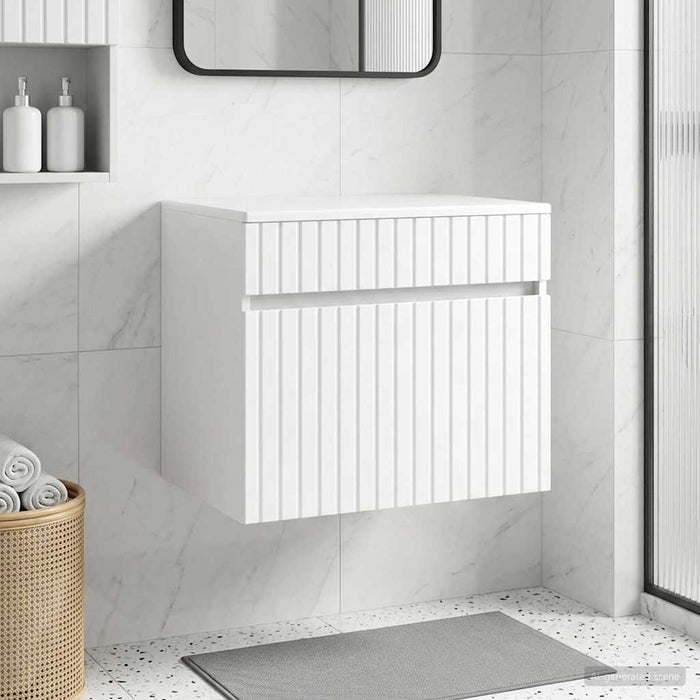 Dulap Bathroom Montat pe Perete Alb foarte lucios - WALTI WALTI