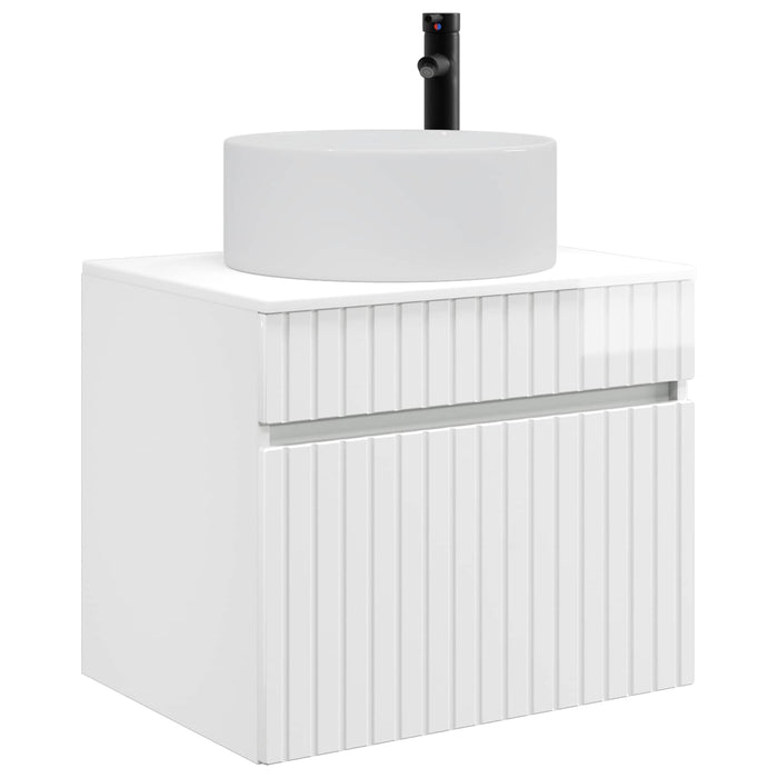 Dulap Bathroom Montat pe Perete Alb foarte lucios - WALTI WALTI