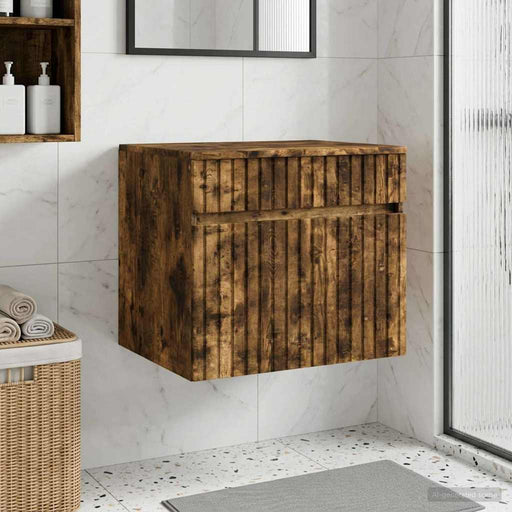 Dulap Bathroom Montat pe Perete Stejar fumuriu - WALTI WALTI