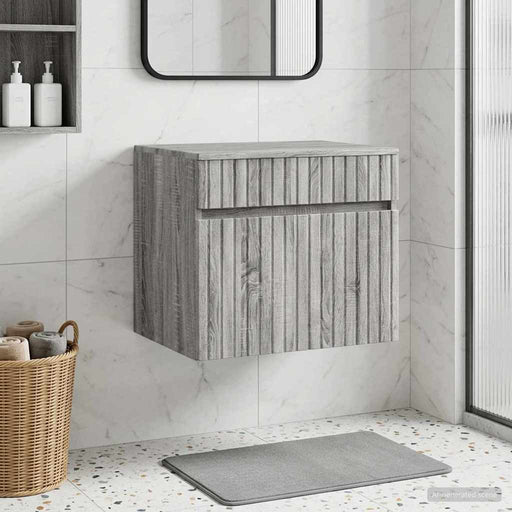 Dulap Bathroom Montat pe Perete Sonoma gri 59 x 44,5 x 50 cm - WALTI WALTI