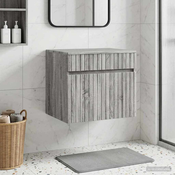 Dulap Bathroom Montat pe Perete Sonoma gri 59 x 44,5 x 50 cm - WALTI WALTI