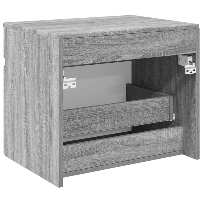 Dulap Bathroom Montat pe Perete Sonoma gri 59 x 44,5 x 50 cm - WALTI WALTI